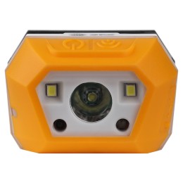 Фонарь налобный светодиодный 3Вт 400Лм IP40 SMD 4 режима аккумуляторный GA-810 желтый сенсорный micro-USB