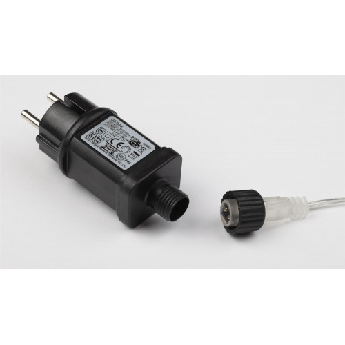 Гирлянда LED Сосульки 2,1м холодный свет, 7V, IP44 (трансформатор в комплекте)