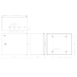 Корпус металлический ЩМПг-02 (250х300х175) IP54 У2 серый SIMPLE