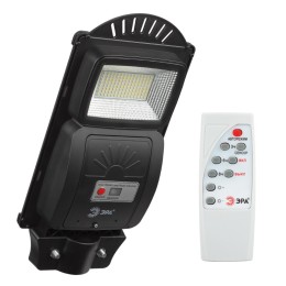 Светильник консольный на солнечной батарее, SMD, 20W, с датчиком движения, ПДУ, 400 lm, 5000К, IP65