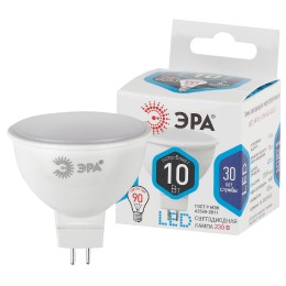 Лампа светодиодная LED 10 Вт 800Лм 4000К софит нейтральный GU5.3 170-265В LED MR16-10W-840-GU5.3 Standart