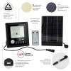 Прожектор светодиодный уличный на солнечных батареях 20W 350 lm 5000K с датчиком движения ПДУ IP65