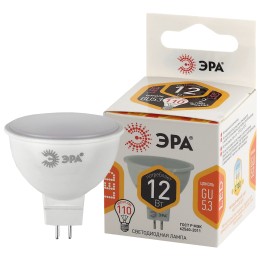 Лампа светодиодная LED 12 Вт 960Лм 2700К софит теплый GU5.3 170-265В LED MR16-12W-827-GU5.3 Standart