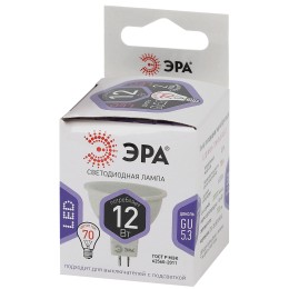 Лампа светодиодная LED 12 Вт 960Лм 6000К софит холодный GU5.3 170-265В LED MR16-12W-860-GU5.3 Standart