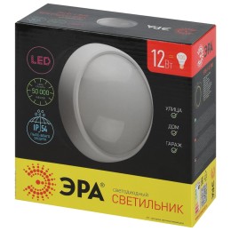 Светильник светодиодный ДБП-12W 4000К 960 Лм SPB-1-12 W IP54 круглый 180х 80 белый