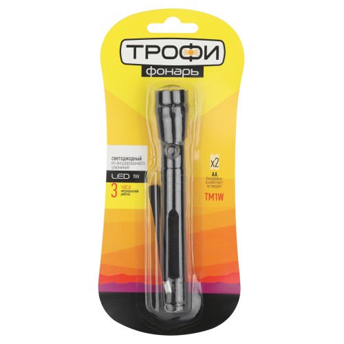 Фонарь TM1W Трофи 1x1W LED, алюм, 2хАА