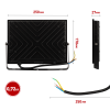 Прожектор светодиодный ДО-100 Вт 6500К 10000 Лм IP65 черный 100w холодный 190-265В LPR-062-0-65K-100