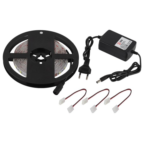 Комплект светодиодной ленты 14,4Вт/м 12В 6500К IP20 60LED/м 5050kit-14,4-60-12-IP20-6500-5m