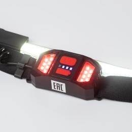 Фонарь налобный светодиодный GA-807 ''Кибер'' аккумуляторный 5 Вт COB, 3 режима, micro USB Элементы питания в комплекте