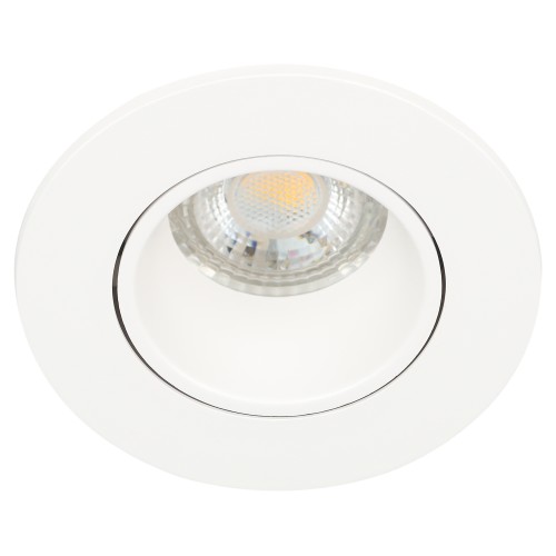 Светильник встраиваемый декоративный KL90 WH MR16/GU5.3 белый, пластиковый (MR16/GU5.3 в комплект не входит)
