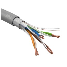 Кабель витая пара F/UTP 4x2x24 AWG Cat5e CU PVC 305м F-4-PVC