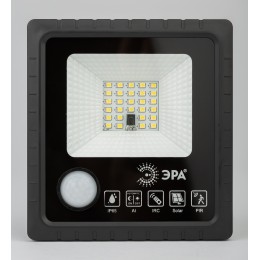 Прожектор светодиодный уличный на солнечных батареях 20W 350 lm 5000K с датчиком движения ПДУ IP65