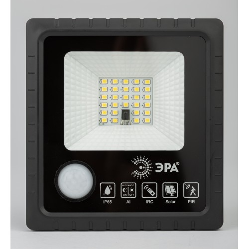 Прожектор светодиодный уличный на солнечных батареях 20W 350 lm 5000K с датчиком движения ПДУ IP65