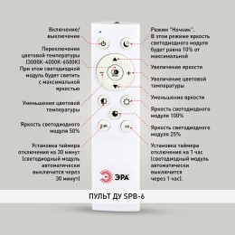 Светильник потолочный светодиодный Relict 48 Pult SPB-6-60-RC BK с ДУ 60W 3000-6500K Черный