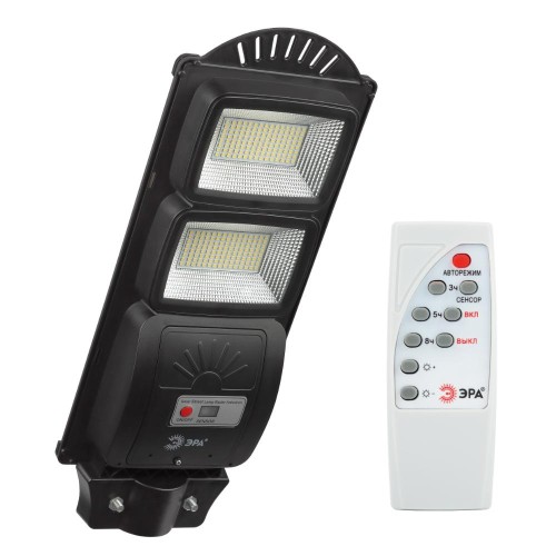 Светильник консольный на солнечных батареях, SMD, 40W, с датчиком движения, ПДУ, 700Лм, 5000К, IP65