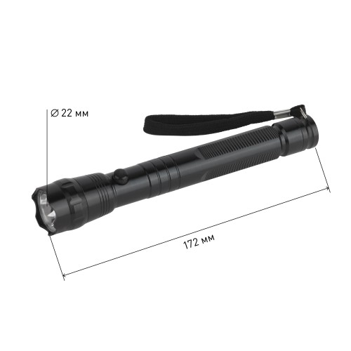 Фонарь TM1W Трофи 1x1W LED, алюм, 2хАА