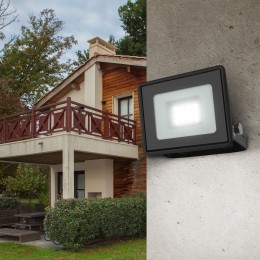 Прожектор светодиодный ДО-10 Вт 4000К 800 Лм IP65 черный 10w нейтральный 200-240В LPR-023-0-40K-010