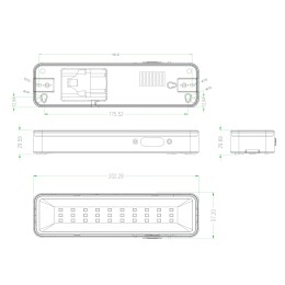 Светильник светодиодный аварийный постоянный DBA-105-0-20 30LED 5ч IP20 40/1600