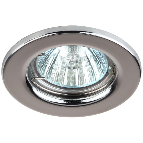 Светильник штампованный MR16,12V/220V, 50W хром ST1 CH