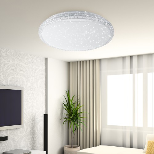 Светильник потолочный светодиодный Классик с ДУ SPB-6-70-RC R Brilliance 70Вт 3000-6500К 5950Лм круглый