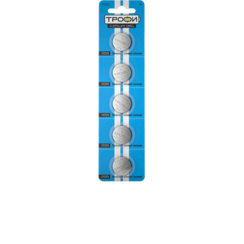 Батарейка Трофи CR2025-5BL ENERGY POWER Lithium (100/1000/78000)