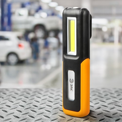 Фонарь светодиодный Рабочие, Практик RA-803 аккумуляторный, крючок, магнит, micro USB