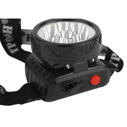 Фонарь налобный светодиодный 4Вт 50Лм IP40 LED 2 режима аккумуляторный TG9 черный