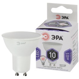 Лампа светодиодная LED 10 Вт 800Лм 6000К софит холодный GU10 170-265В LED MR16-10W-860-GU10 Standart