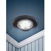 Светильник декор стекло круглое MR16,12V/220V, 50W, хром/черный DK7 CH/BK