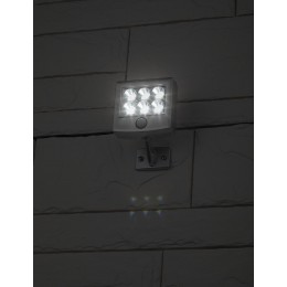 Прожектор с датчиком движения c выносной солнечной батареей, 6LED,150lm ERAFS024-07