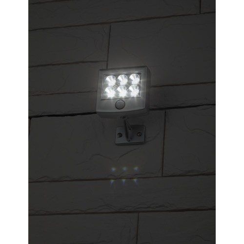 Прожектор с датчиком движения c выносной солнечной батареей, 6LED,150lm ERAFS024-07