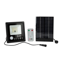 Прожектор светодиодный уличный на солнечных батареях 20W 350 lm 5000K с датчиком движения ПДУ IP65