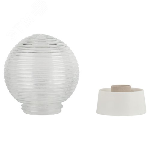 Светильник НБП 01-60-004 с прямым основанием Гранат стекло IP20 E27 max 60Вт D150 шар