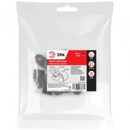 Скоба кабельная нейлоновая под винт 5 мм NO-225-295 чёрная 10 шт