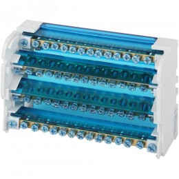 Шины на DIN-рейку в корпусе (кросс-модуль) ШНК 4х15 3L+PEN