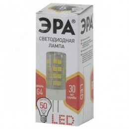 Лампа светодиодная LED 5 Вт 400Лм 2700К капсула теплый G4 170-265В LED JC-5W-220V-CER-827-G4 Standart