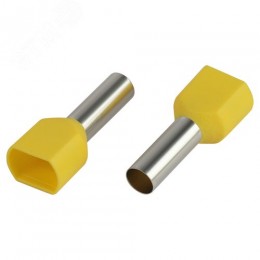 Наконечник-гильза с изолированным фланцем (упаковка 500 шт.) NO-225-76 (двойной) НШвИ(2) 6,0-14