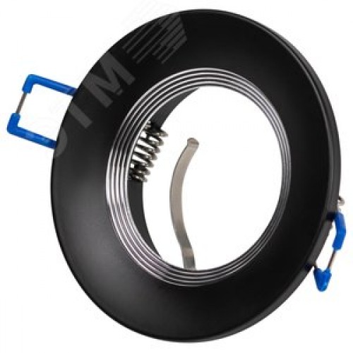 Светильник встраиваемый алюминиевый KL107 BK/SL MR16 GU5.3 черный серебро