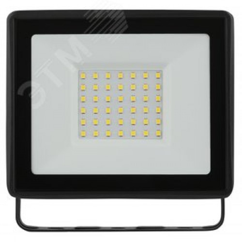 Прожектор светодиодный ДО-50 Вт 6500К 4000 Лм IP65 черный 50w холодный 200-240В LPR-023-0-65K-050