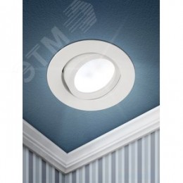 Светильник встраиваемый алюминиевый KL86 WH MR16/GU5.3 белый