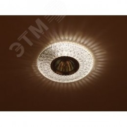 Светильник точечный декоративный cо светодиодной подсветкой MR16, прозрачный DK LD33 SL/WH ЭРА