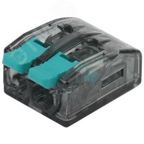 Клемма компактная серии 412 с рычагом, 2 отверстия, 0,5-4 мм2 NO-224-46