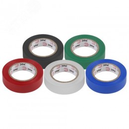 Изолента ПВХ 15мм*10м 5шт = 5 цветов (5/500/16000)только упаковками по 5 штук