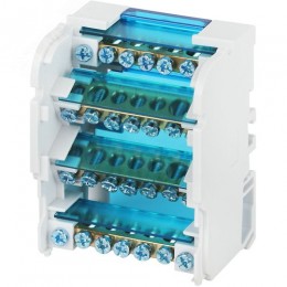 Шины на DIN-рейку в корпусе (кросс-модуль) ШНК 4х7 3L+PEN