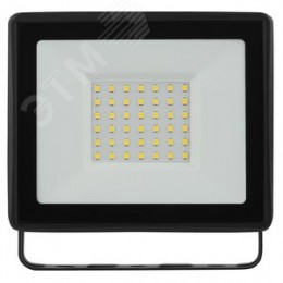 Прожектор светодиодный ДО-50 Вт 4000К 4000 Лм IP65 черный 50w нейтральный 200-240В LPR-023-0-40K-050
