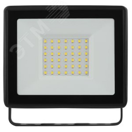 Прожектор светодиодный ДО-50 Вт 4000К 4000 Лм IP65 черный 50w нейтральный 200-240В LPR-023-0-40K-050