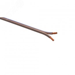 Акустический кабель 2х0,75 мм2 прозрачный, 100м A-75-S