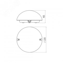Светильник пластик, плафон пластик, под лампу с цоколем Е27 НБП 06-60-001