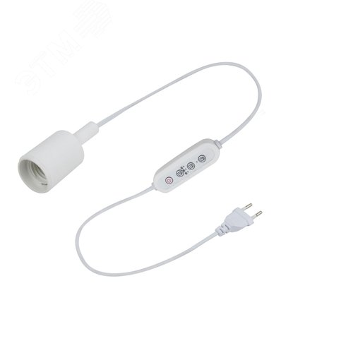 Светильник для растений FITO-Time Holder E27 с проводом и таймером для фитоламп с цоколем Е27