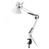 Светильник настольный на струбцине белый N-121-E27-40W-W